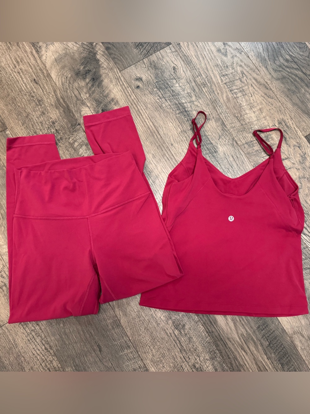 lululemon athletica Align Magenta Cami C/D and Leggings Set - Picture 2 of 2